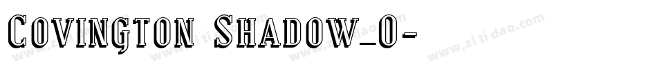 Covington Shadow_0字体转换